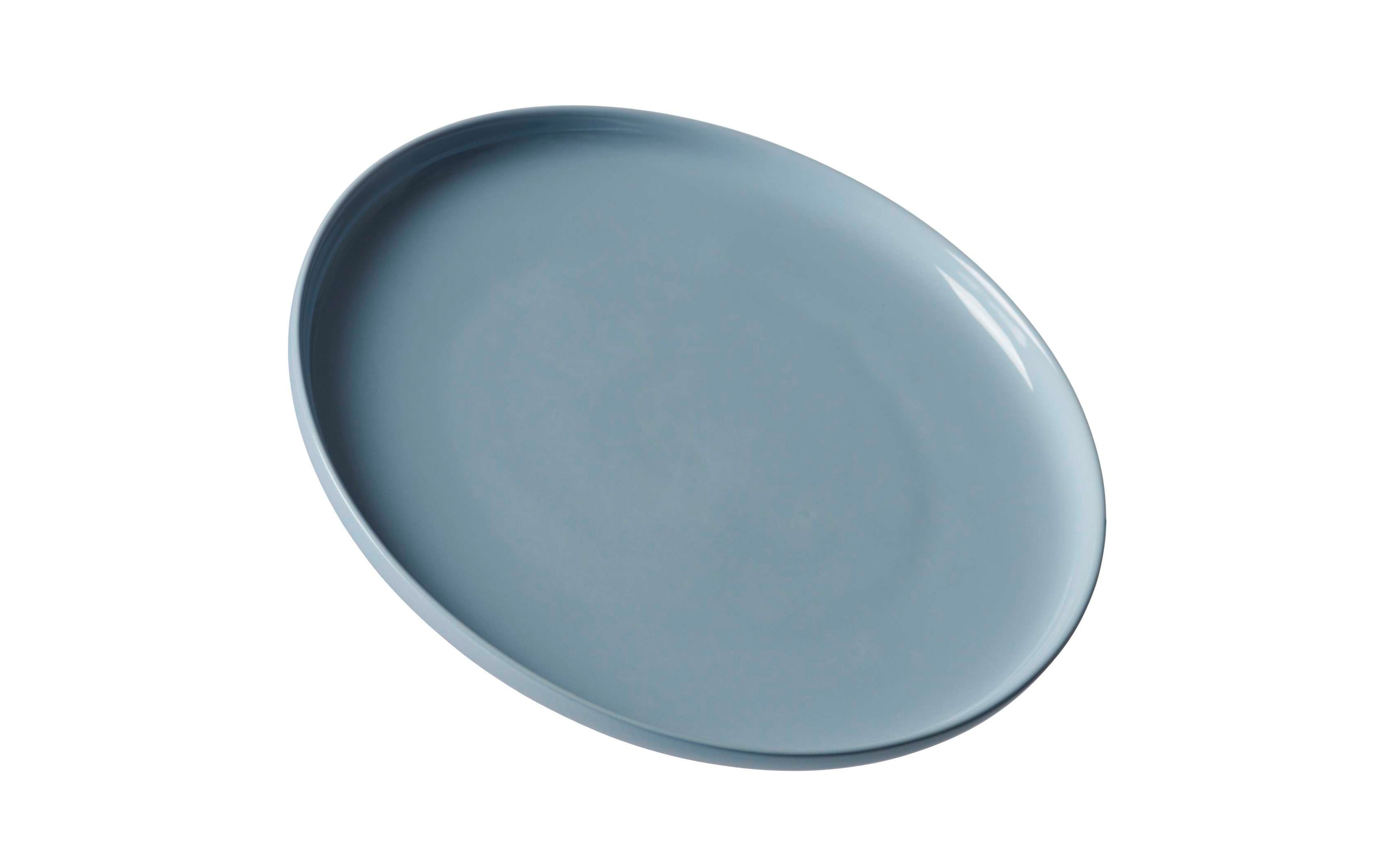 Teller flach Jasper in graublau, 26 cm