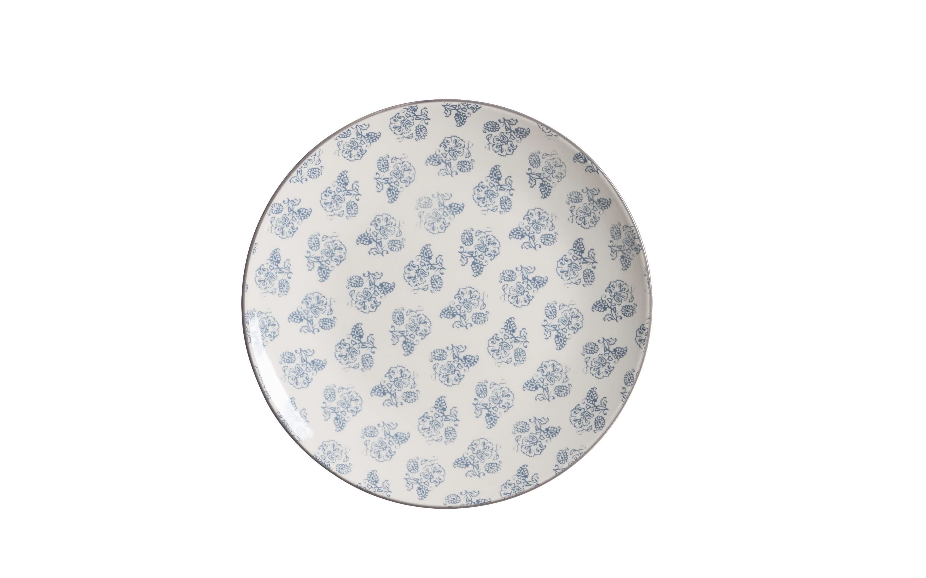 Teller Weekend aus Porzellan im floralem Muster, 26,5 cm