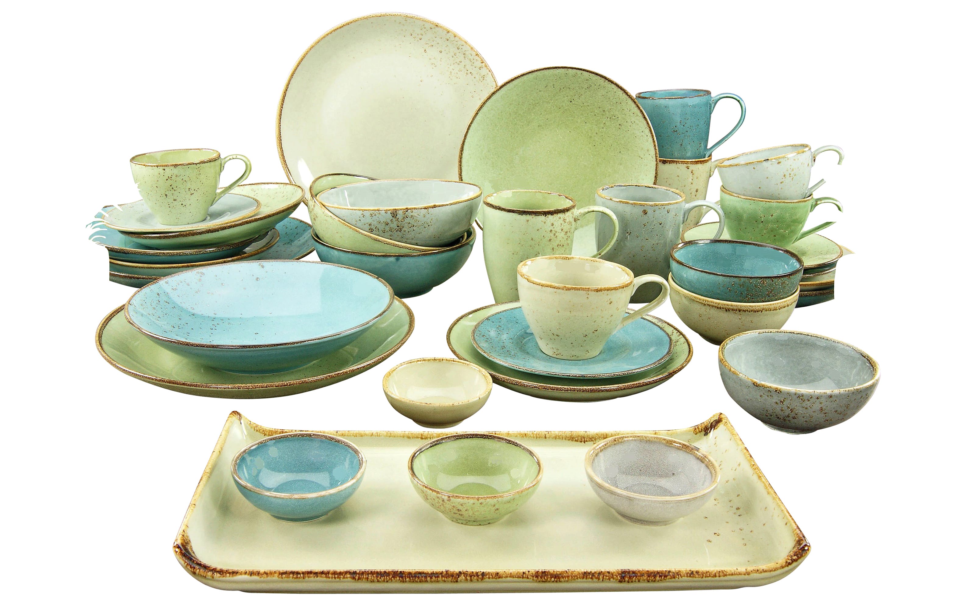 Dessertteller Nature Collection in wasserblau, 21 cm