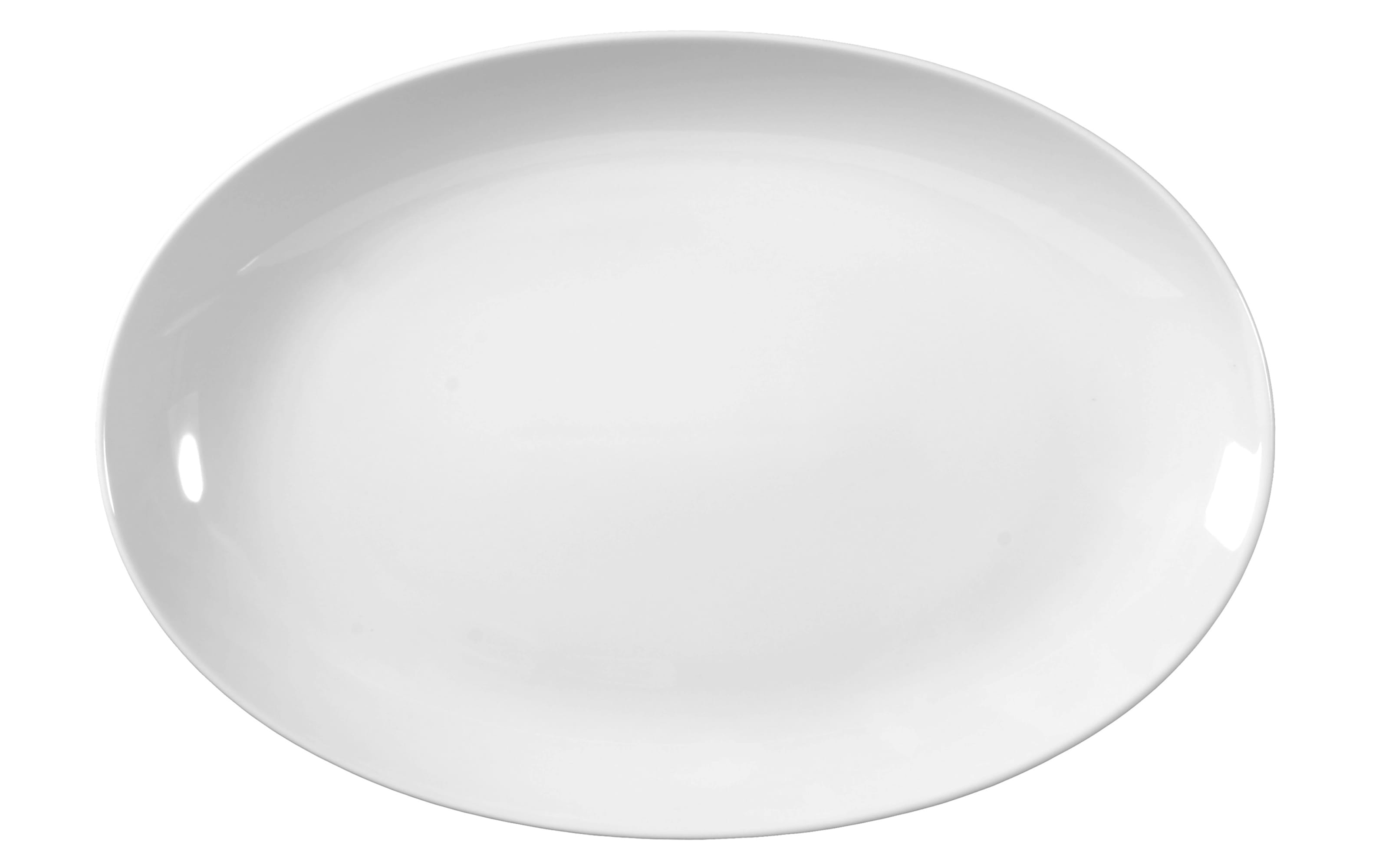 Servierplatte Rondo Liane in weiß, 35 cm