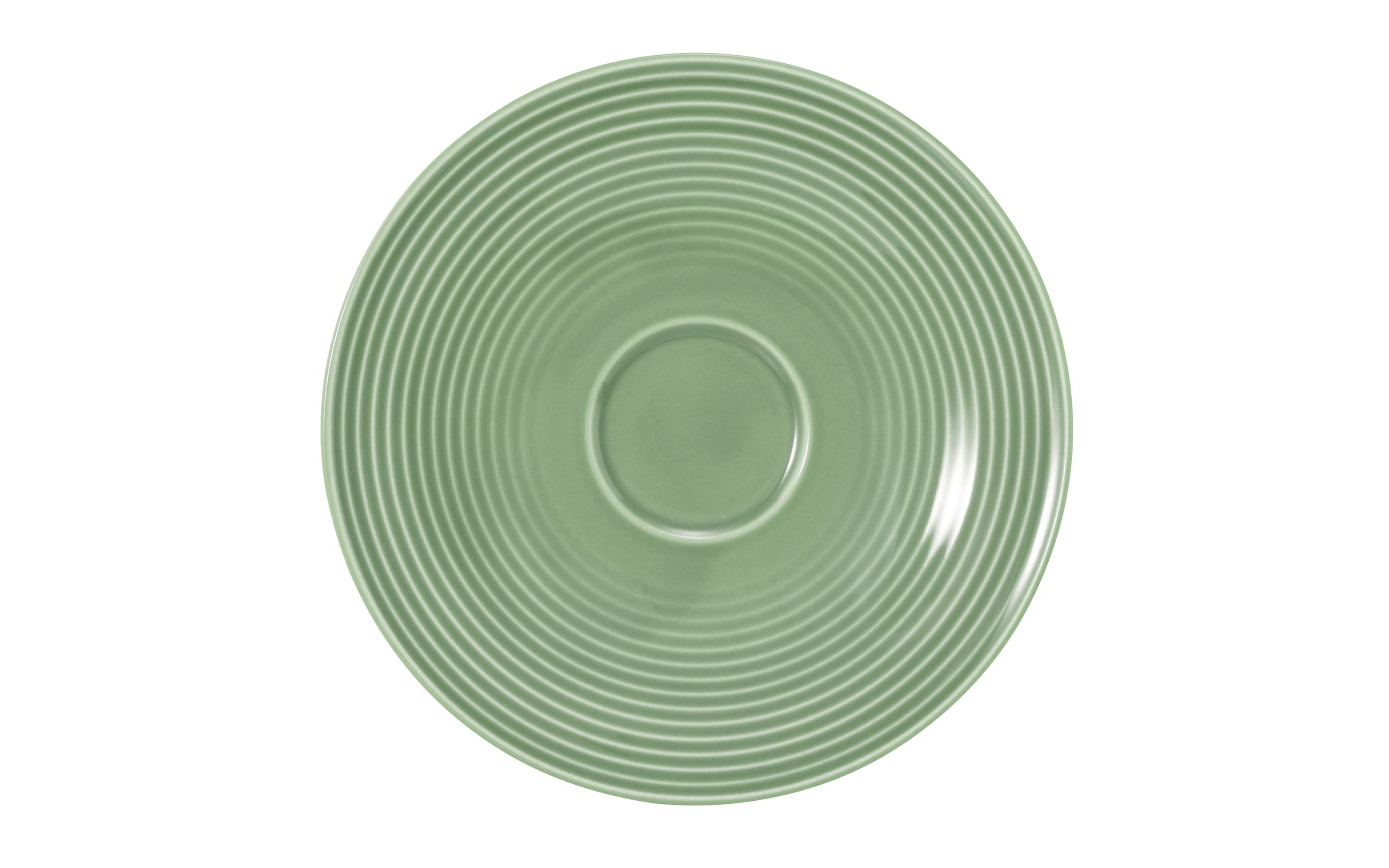 Kombi-Untertasse Beat in salbeigrün, 16,5 cm