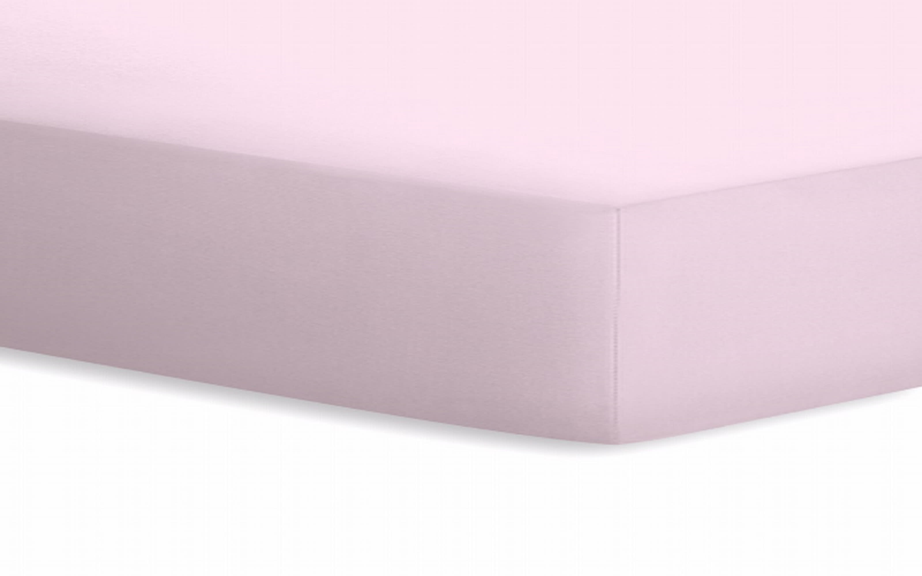 Spannbetttuch Jersey in rosa, 100 x 200 cm