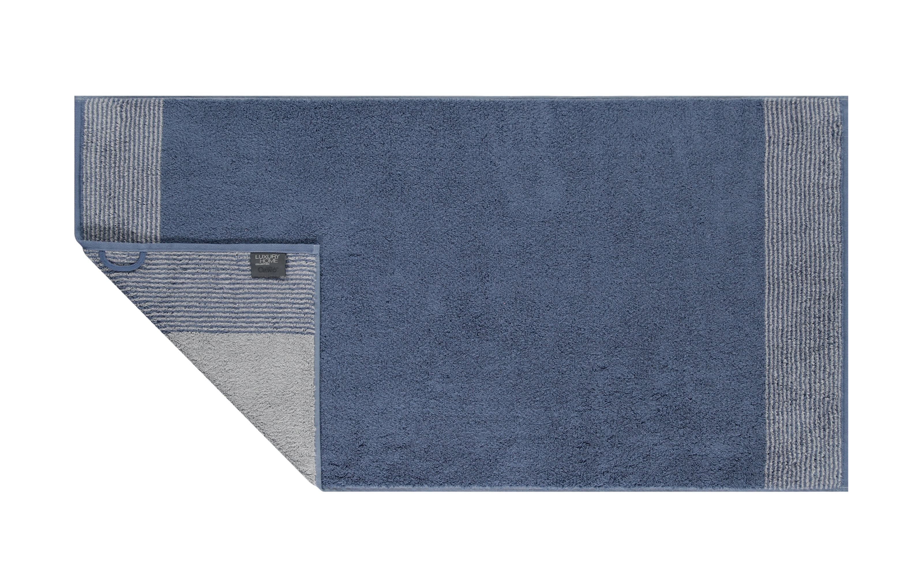 Duschtuch Two-Tone in nachtblau, 80 x 150 cm