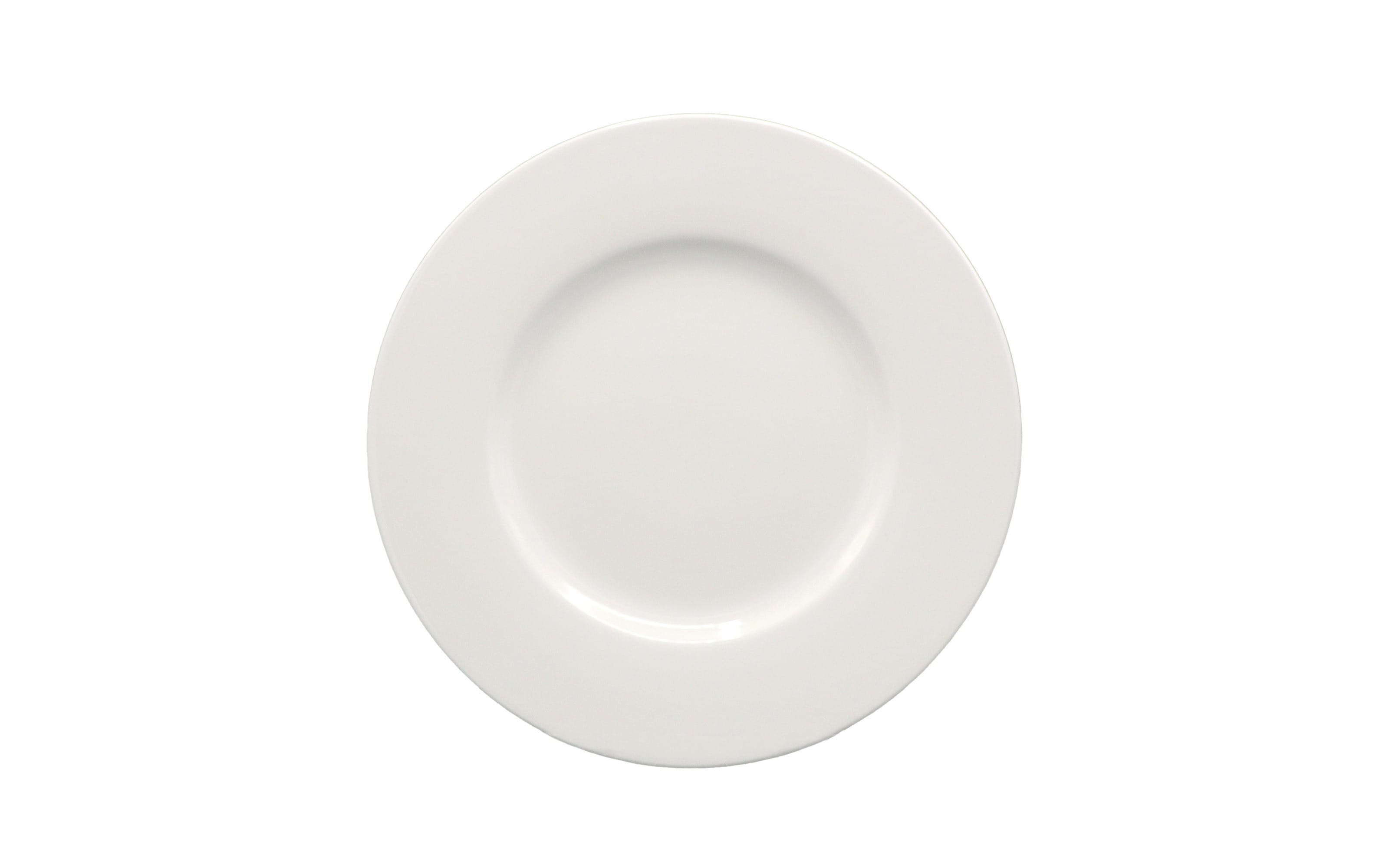 Frühstücksteller Noblesse aus Porzellan in weiß, 22 cm