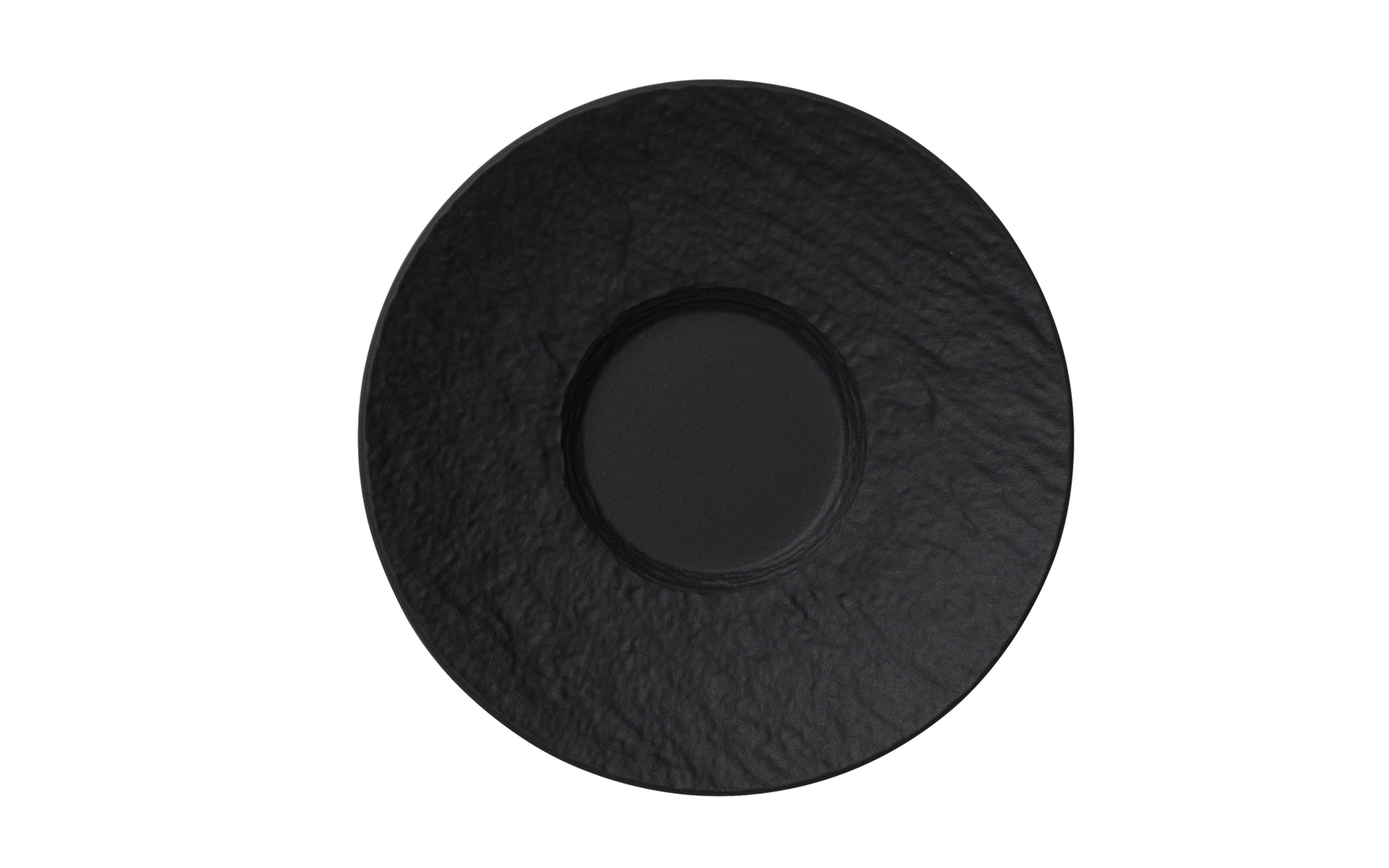 Espressountertasse Manufacture Rock in schwarz, 12 cm