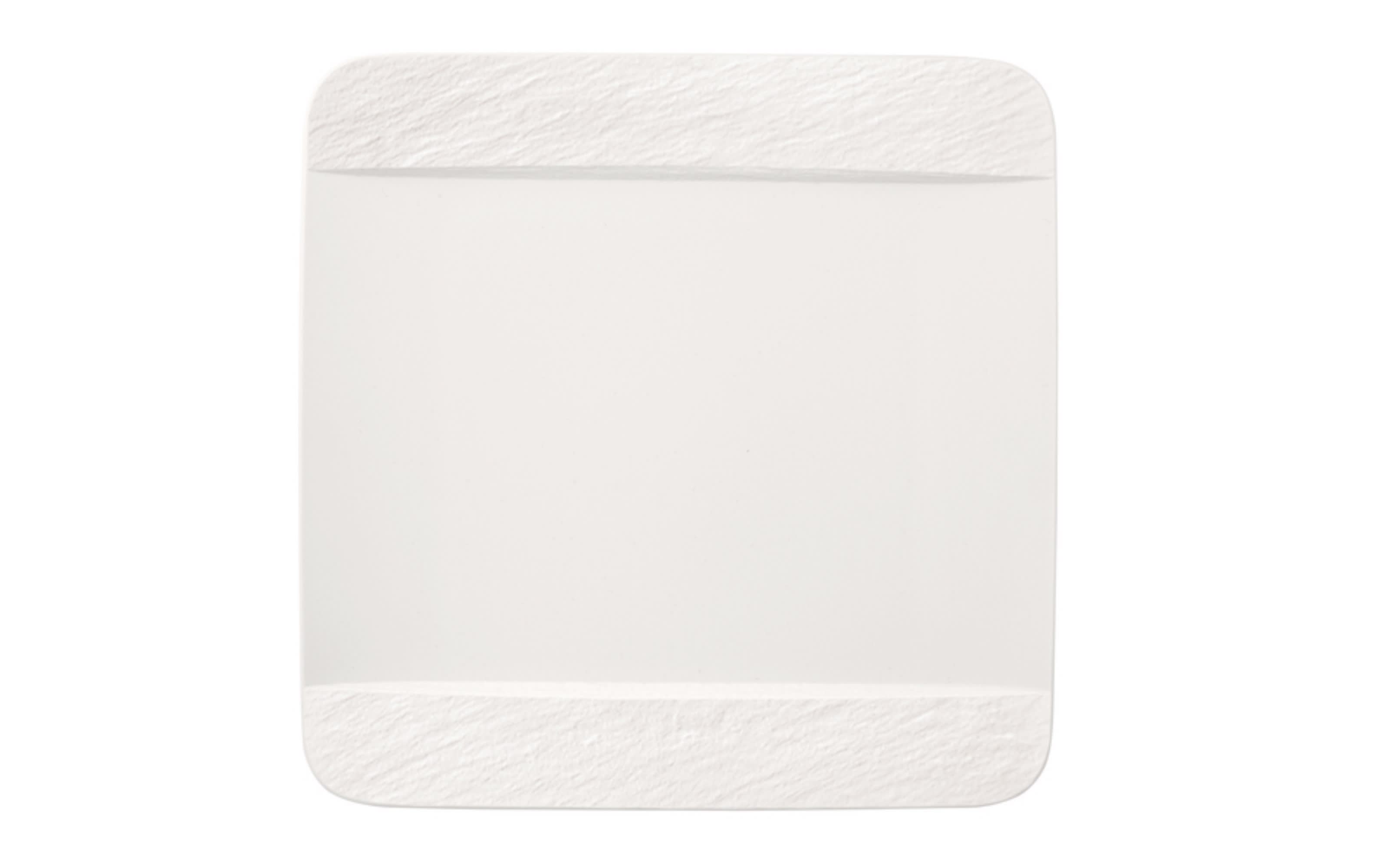 Speiseteller Manufacture Rock Blanc in weiß, 28 cm
