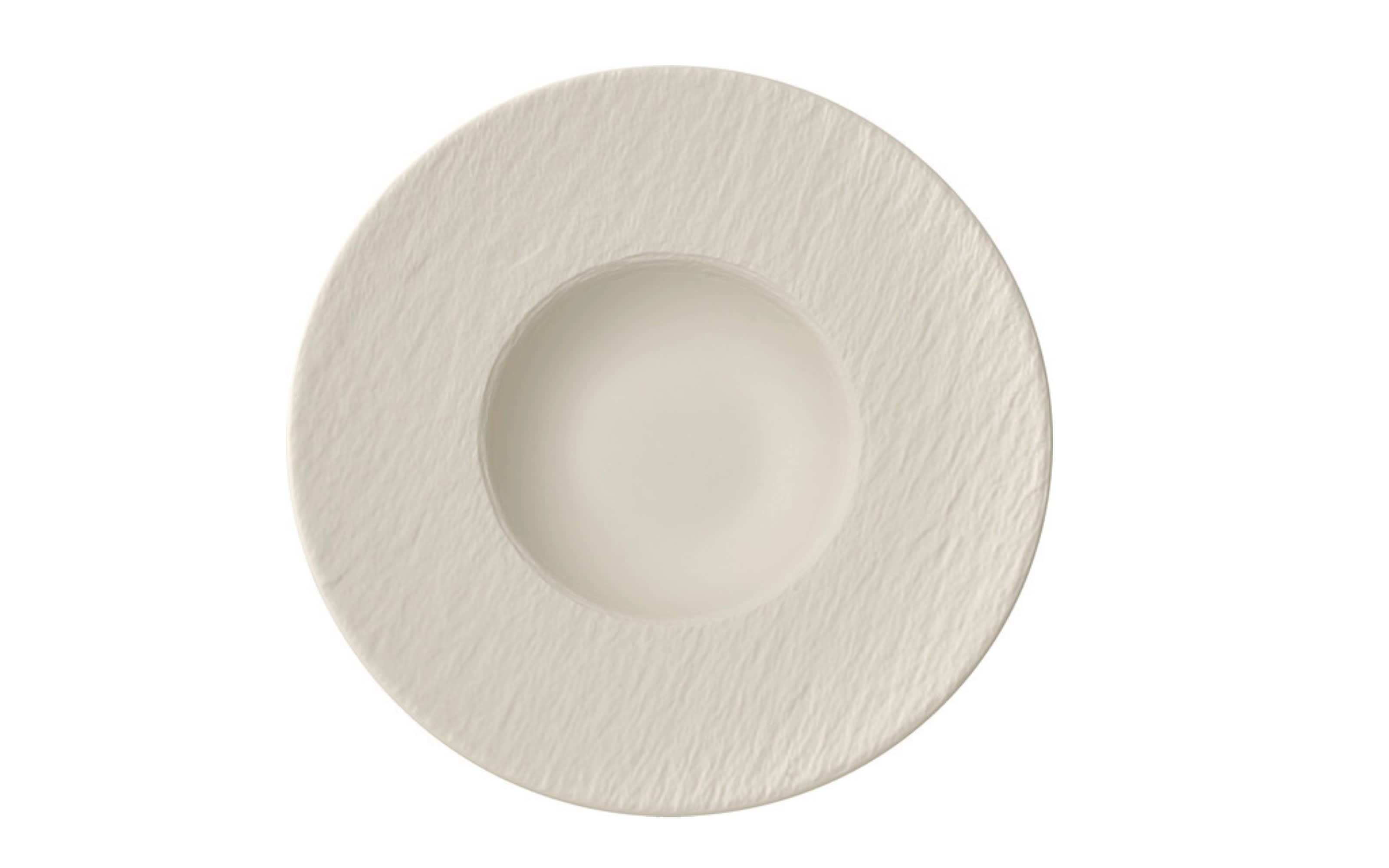Pastateller Manufacture Rock Blanc in weiß, 28 cm