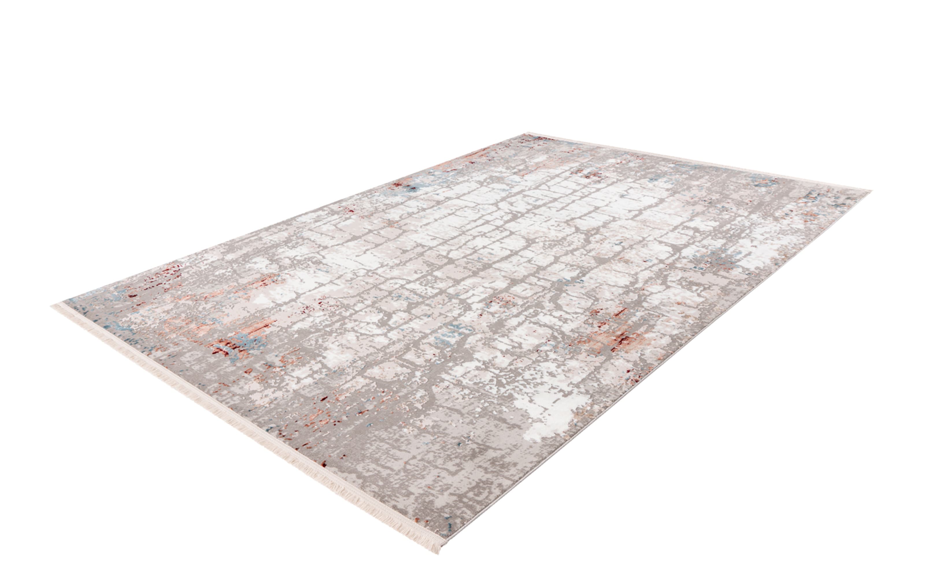 Teppich Akropolis 125 in grau/lachsrosa, ca. 80 x 150 cm