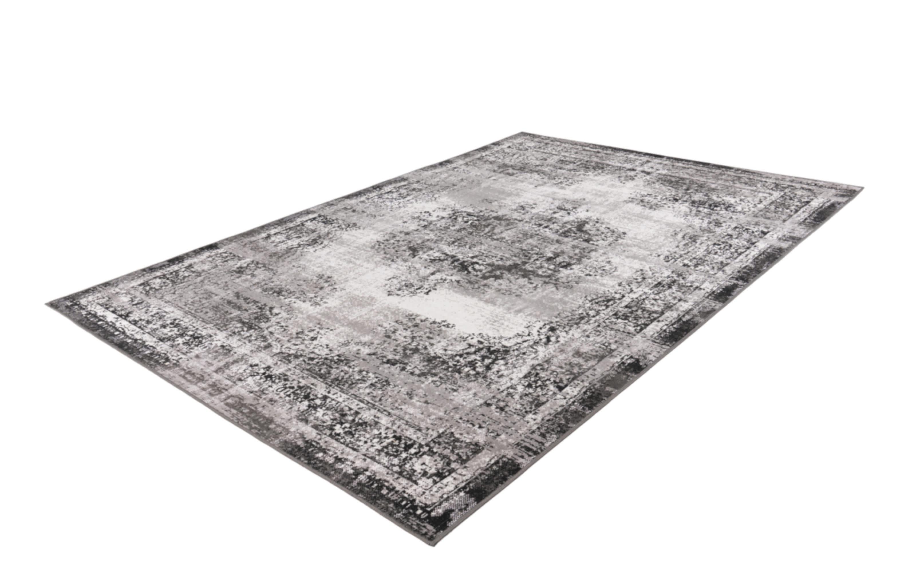 Teppich Ariya 225 in anthrazit, 80 x 150 cm