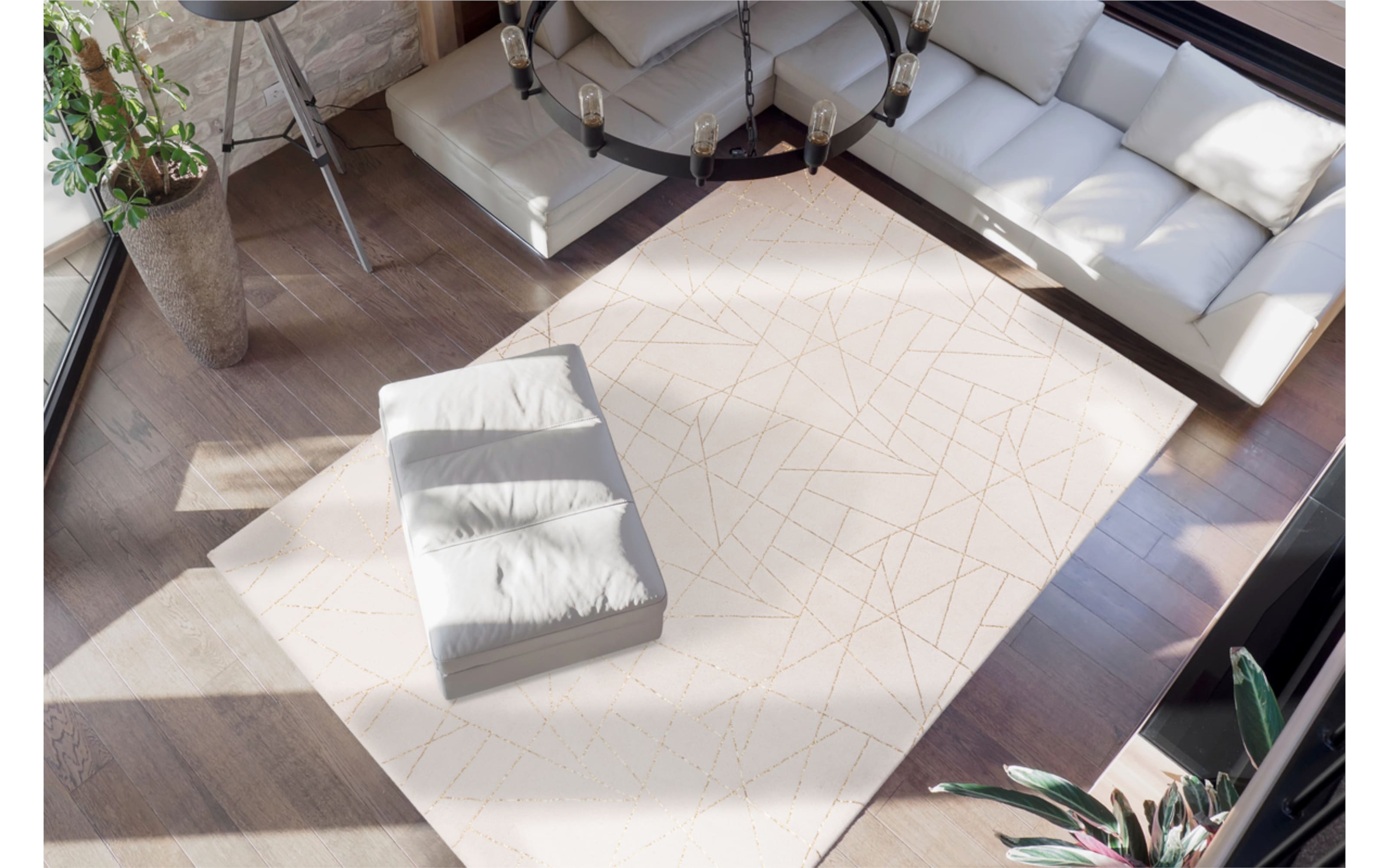 Teppich Bijou 125 in creme/gold, ca. 200 x 290 cm