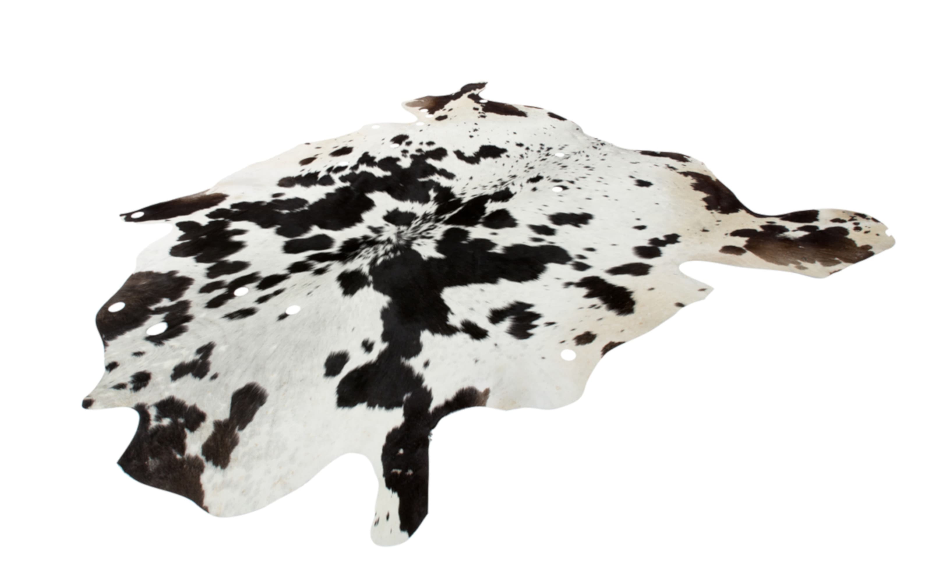 Kuhfellteppich Glam 210 in schwarz-weiß, ca. 1,35 qm