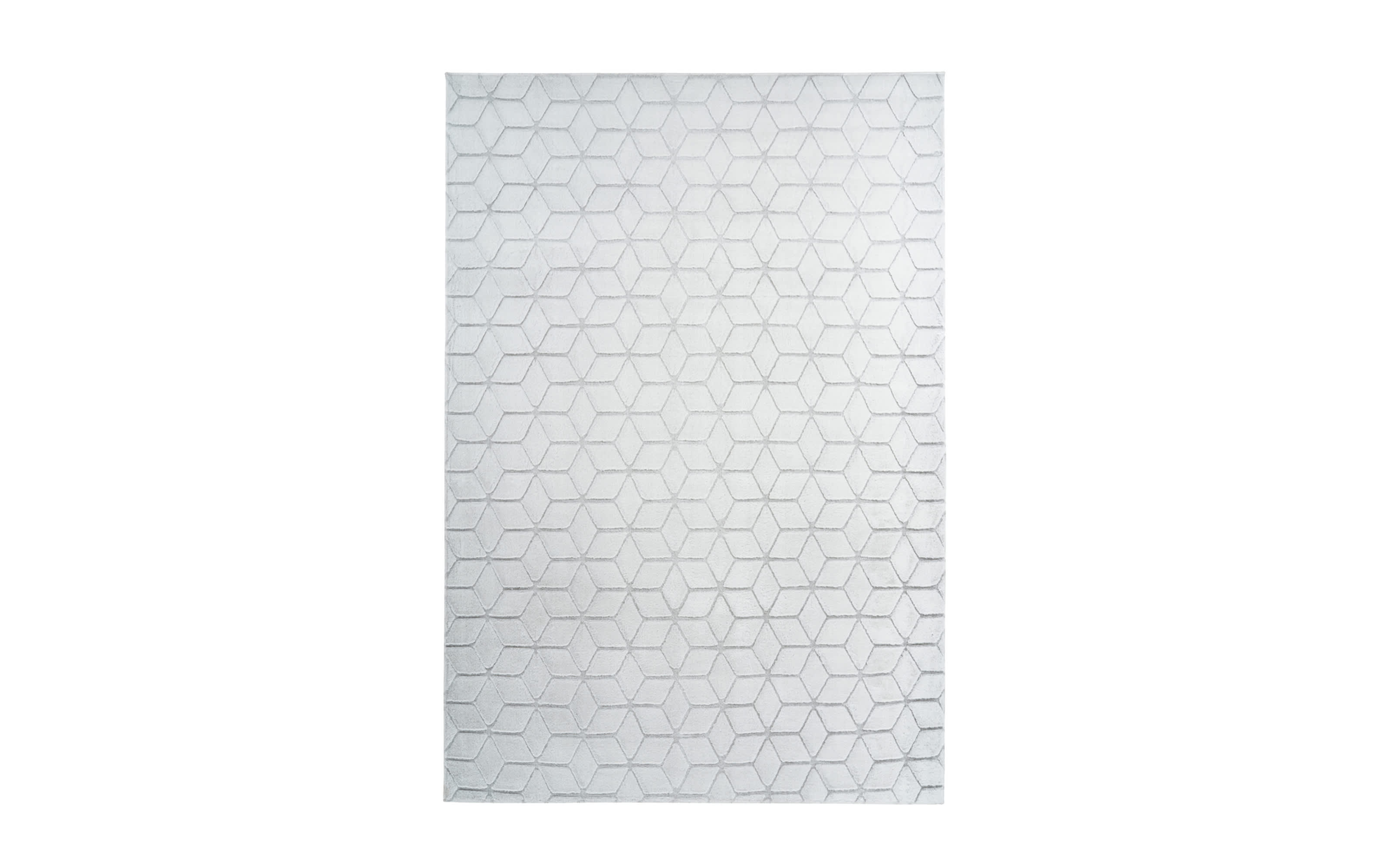 Teppich Vivica 125 in weiß-graublau, ca. 80 x 150 cm
