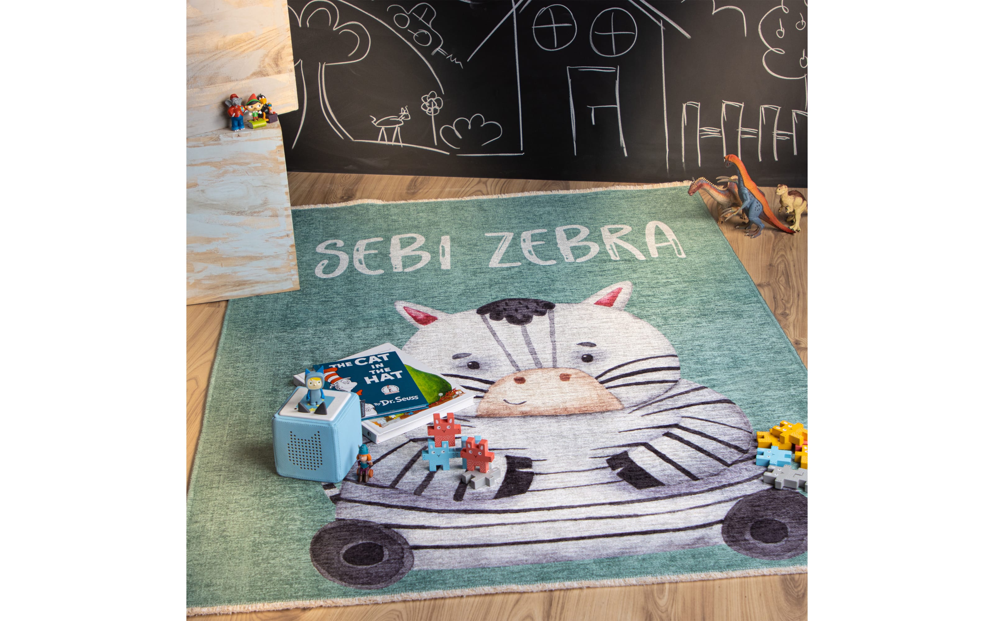 Teppich Zebra 100 in multi, 115 x 170 cm