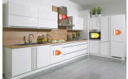 Einbauküche Lux, weiß Lack hochglanz, inklusive Siemens Elektrogeräte
