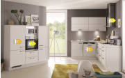 Einbauküche Sontra, weiß softmatt, inklusive Elektrogeräte