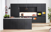 Einbauküche Torna/Stadum, schwarz, inklusive Bosch Elektrogeräte