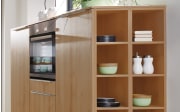 Einbauküche Uno, carbon, inklusive Neff Elektrogeräte