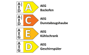 Einbauküche Uno, graphit/weiß, inkl. AEG Elektrogeräte