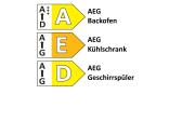 Einbauküche Laser Soft, in schwarz, inklusive AEG Elektrogeräte