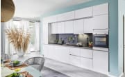 Einbauküche Uno, weiß, inklusive Siemens Elektrogeräte