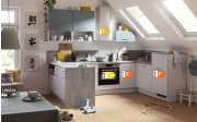 Einbauküche IP1200, Space grey, inklusive Privileg Elektrogeräte