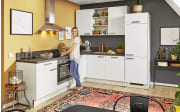 Einbauküche PN80, weiß, Elektrogeräte inklusive 