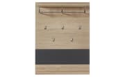 Garderobenpaneel Achat, Wildeiche bianco/graphit