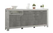 Sideboard Granada Betonoxidfarbig dunkel/Haveleiche-Nachbildung