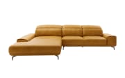 Wohnlandschaft MR 2490, gelb, Longchair links, inkl. Funktionen