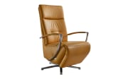 Leder Drehsessel Neo Style, curry, inkl. Funktionen