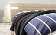 Schlafzimmer Solo Nova in Bianco weiß/Eiche Macao-Nachbildung 