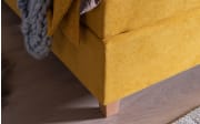 Boxspringbett Pallas in senfgelb, Liegefläche ca. 180 x 200 cm