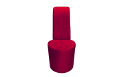 Sessel Schuh, rot