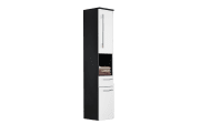 Hochschrank Gloss in Edelweiß Matt, Cosmos grey