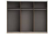 Schwebetürenschrank Linea in Bartex Eiche/graphit, Breite ca. 270 cm