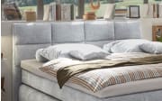 Boxspringbett Bologna 8, light grey, 180 x 200 cm