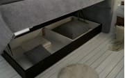 Boxspringbett Bologna 8 in dark grey, mit Bettkasten, inklusive Komfortschaum-Topper, Liegefläche ca. 180 x 200 cm