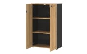 Aktenschrank Podium, Eiche Navarra Nachbildung/graphit matt, 120 cm
