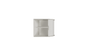 Jalousieschrank in weiß matt, B/H/T ca. 69 x 86 x 44 cm