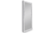 Rahmenspiegel in weiß/chromfarbig, 70 x 170 cm