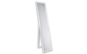 Standspiegel Loreley in weiß, 34 x 160 cm