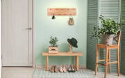 Wandgarderobe Romy in Holz Nachbildung, mit LED Stripe