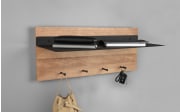 Wandgarderobe Romy II in Holz Nachbildung, mit LED Stripe