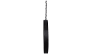 Metallspiegel Sabine, schwarz, 25,5 cm 