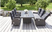 Garten-Positionsstuhl Pan in weiß/grau