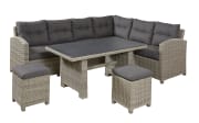 Garten-Speiselounge Ares in stone grey