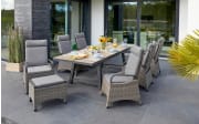 Garten-Positionsstuhl Hades in braunanthrazit meliert