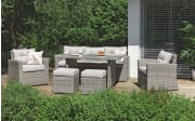 Garten-Lounge-Sofa-Set Barcley in grau