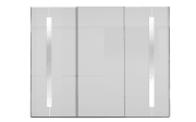 Schwebetürenschrank Imola, weiß, 295 x 236 cm, mit Zierspiegeln