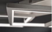 LED-Deckenleuchte Viso in nickel matt